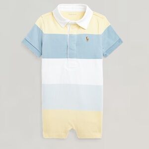 RL Baby Boy Striped Jersey Rugby Shortall 6M